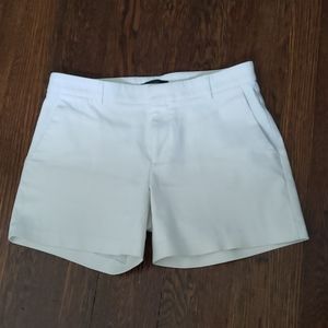 Banana Republic white bermuda shorts